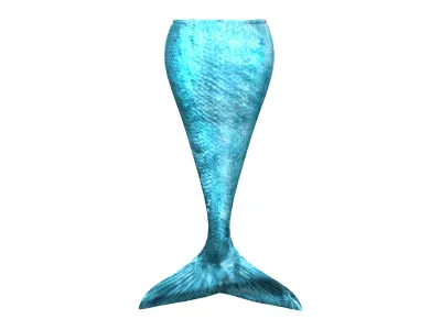 Mermaid Tail Low-poly 3D model