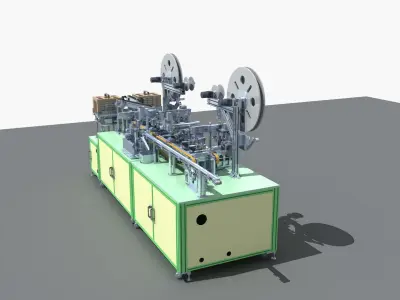 Industrial Equipment 26 - Automatic Cutting and Loading  3D model