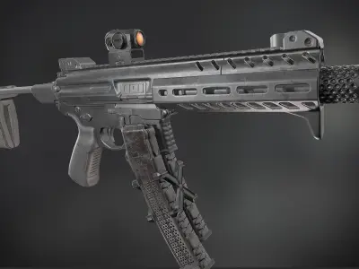 MPX 9mm Low-poly 3D model