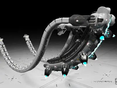 Flying rescue robot concept Free 3D model