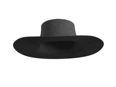 Black Cowboy Hat 3D model