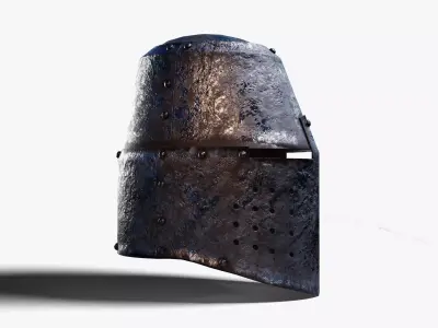 Great Helm Low-poly 3D model