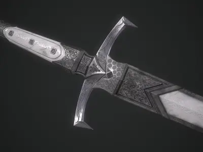 Dagger Melee Weapon Low-poly 3D model
