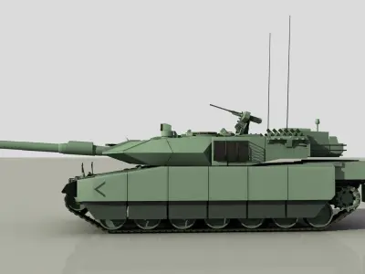 Turkish main battle tank   ALTAY 3D model