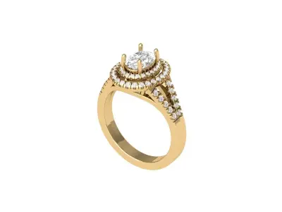Wedding Ring  3D print model 395