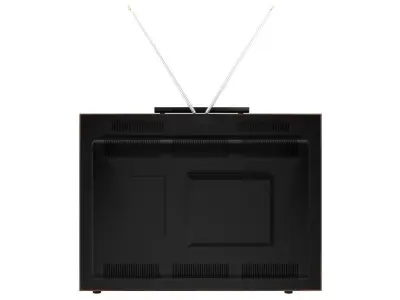 Old color TV 3D model
