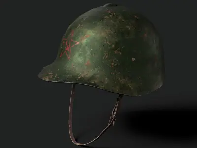 Soviet WW Helmet SSH 36  Low-poly 3D model