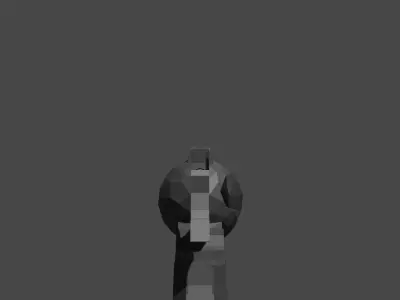 Colt single action army 45 Low-poly 3D model