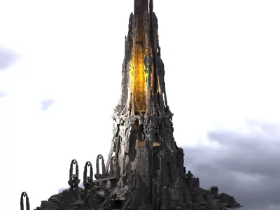 Dark Orthanc Tower centre  3D model