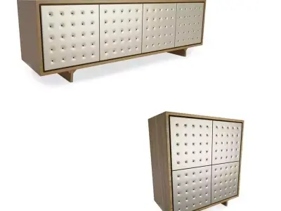 Set Of Sideboards Pattern Free 3D model