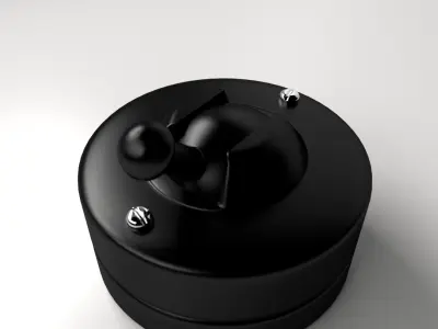 Old Light Switch 3D model