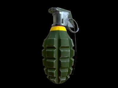 Grenade Free low-poly 3D model