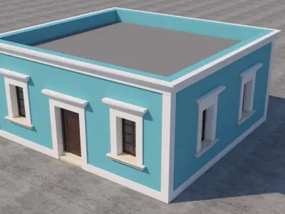 Mexican House  3D model purchase