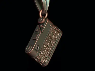 photo camera pendant 3D print model