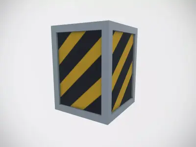 Beam Base Low-poly 3D model