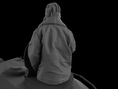 Tank  Crew  35   120mm scale 3D print model