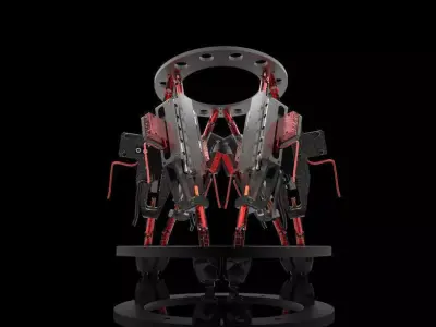 Stewart platform 3D model