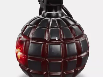 HighExplosiveSphereGrenade3D Low-poly 3D model