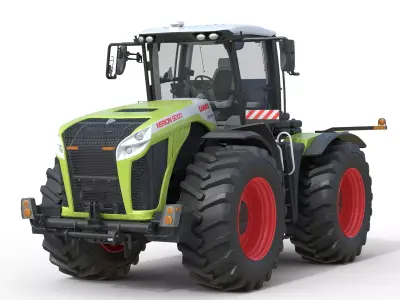 Claas Xerion 5000 4WD Tractor Low-poly 3D model