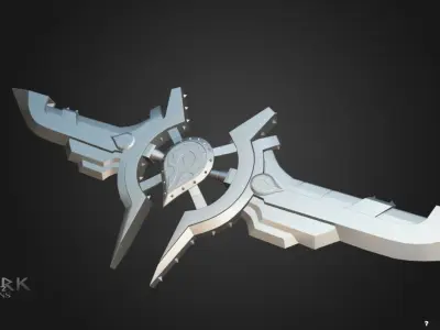 Horde Warglaive Low-poly 3D model