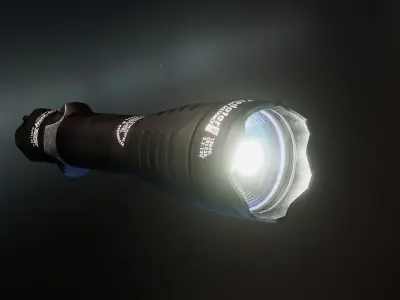 Armytek Predator Pro xhp35 flashlight Low-poly 3D model
