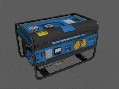 Electric Generator Low-poly 3D model buy