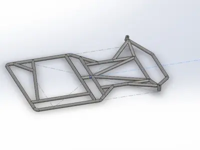 Go-Kart Chassis FIA Regulations 3D model