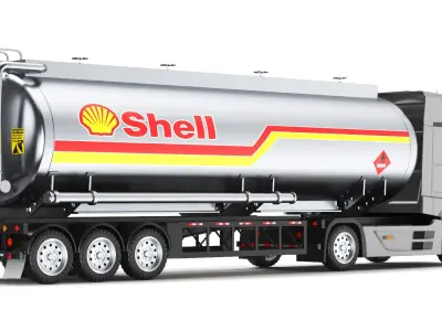 Detailed Tank Truck 3D model