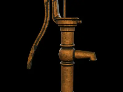 Water Pump - PBR - Textured Low-poly 3D model