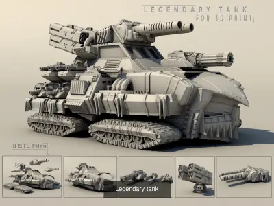 Legendary tanks for 3DPrint 3D Model Pack
