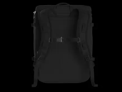 Modern Black-White 3D Back Pack Model 3D model
