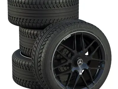 Mercedes wheels 3D model by zifir3d from CGTrader