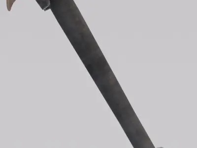 Dragon Bone Mace from Skyrim Low-poly 3D model