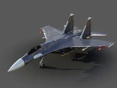 Sukhoi Su-35 3D model purchase