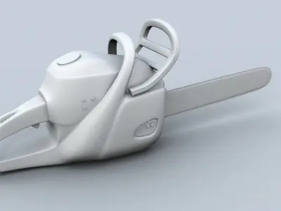 Chainsaw Low-poly 3D model order