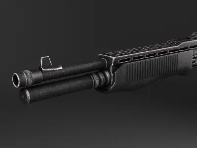 SPAS-12 shotgun 3D model purchase