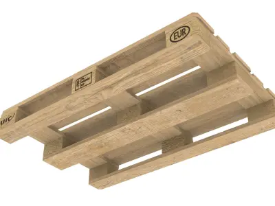 EUR UIC pallet  3D model