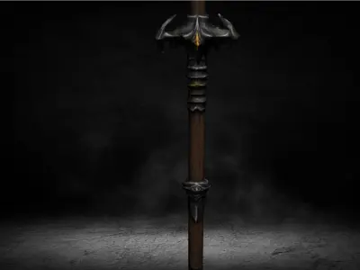 Medieval Ancient Spear High-poly 3D Model 3D model