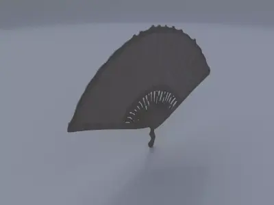 Pearl-Handled Fan 3D model