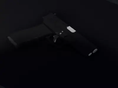 Glock 22 Low-poly model 3D model