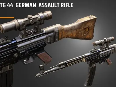STG 44  German Assault  Rifle 3D model