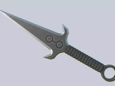 Kunai Low-poly 3D model shop
