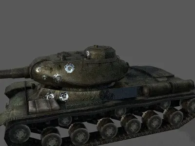 tank IS Low-poly 3D model