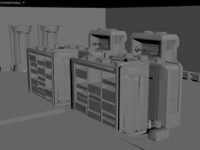 Sci-fi Lab- laboratory- interior 3D 3D model