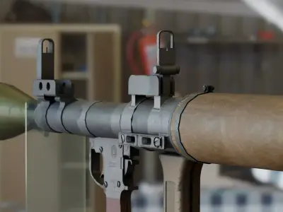 RPG-7 Low-poly 3D model purchase