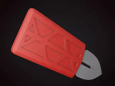 Knife 2 B Low-poly 3D model