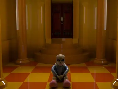 Sans from Undertale 3D model