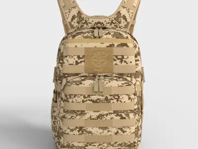 NINJA TACTICAL BACKPACK Low-poly 3D model