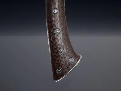 Axe Type 1 Low-poly 3D model