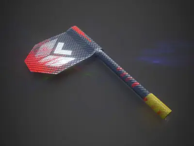Sci Fi Axe Low-poly 3D model
